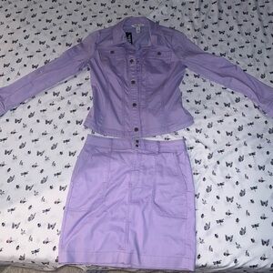 WHBM Lavender Pencil Skirt Set JACKET SIZE SMALL SKIRT SIZE 4